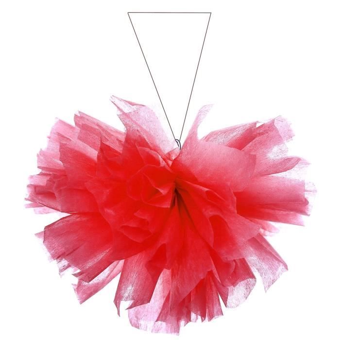 SANTEX Boule intissée uni 25 cm rouge