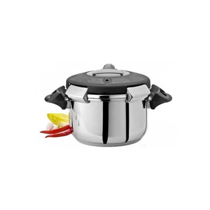 ARTAME Autocuiseur Ovni en inox - 10 L - Gris argenté et noir - Tous feux dont induction
