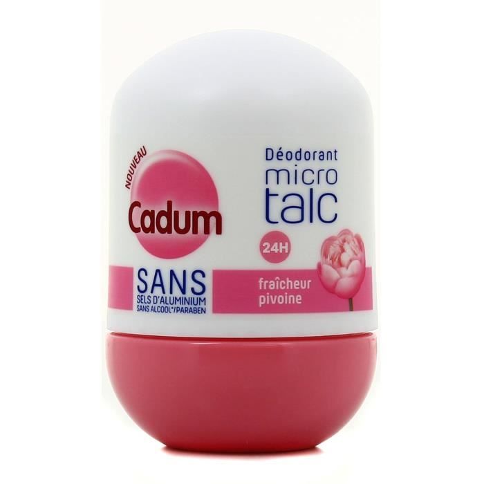 CADUM Déodorant pour femme bille fraîcheur coton - 50 ml