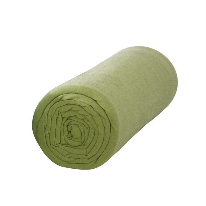 TODAY Drap housse jersey 100% coton - 140x190 cm - Fougère