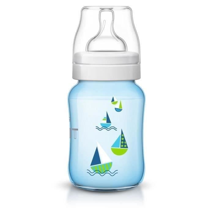 PHILIPS AVENT Biberon anti-coliques 260ml bleu Classic+ SCF573/12
