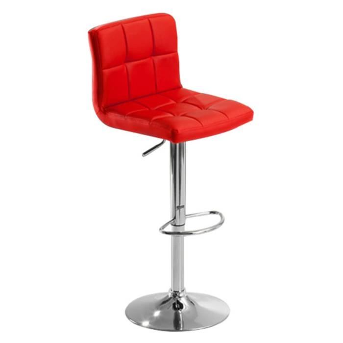 Tabouret De Bar Rouge X2 Achat Vente Pas Cher