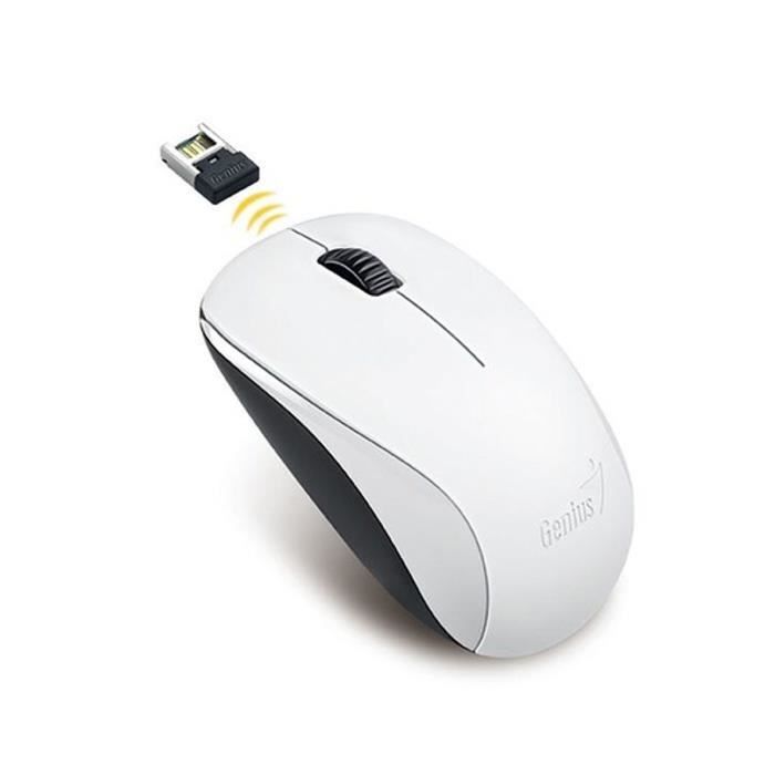 Genius Souris Sans fil Optique NX-7000 Blanc 1200DPI USB Pc