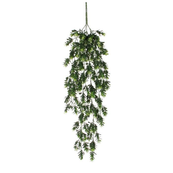 MICA DECORATIONS Lot de 2 Plantes artificielle à suspendre Schefflera - Vert