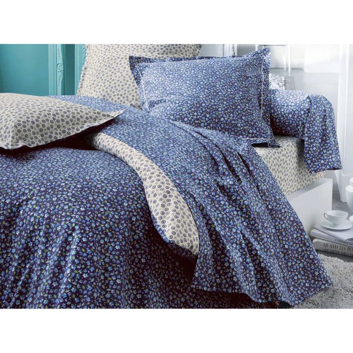 parure housse de couette melrose marine - achat / vente housse de