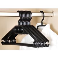 CINTRE Cintres en plastique - Lot de 10 - Noir - Rangemen CINTRE Cintres en plastique - Lot de 10 - Noir - Rangemen