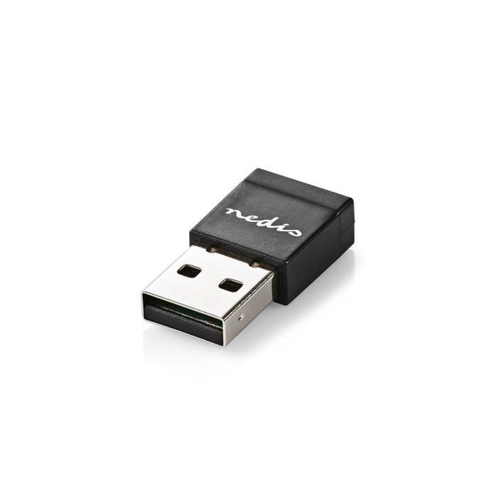 Dongle Réseau sans Fil + Antenne | AC600 | Double Bande | Noir ALPEXE-1854