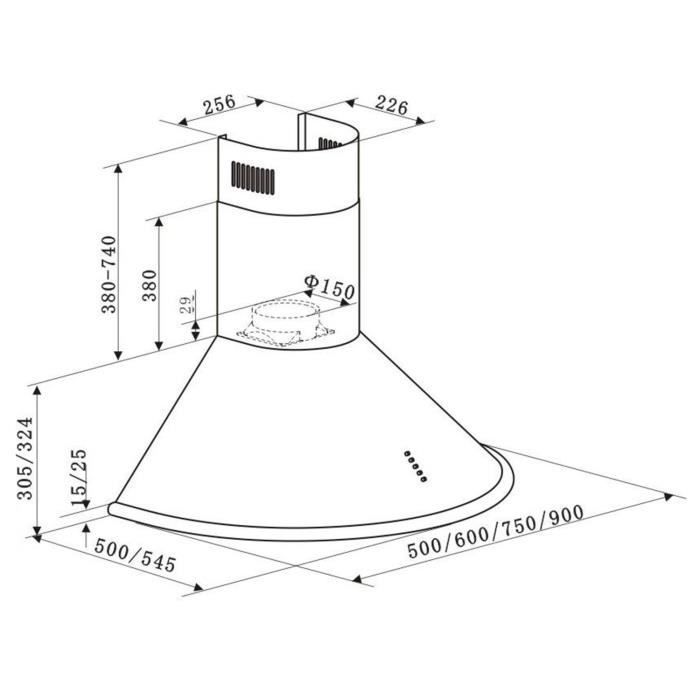 Klarstein Lumio - Hotte murale aspirante style2