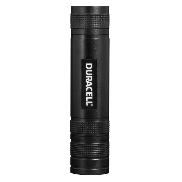 DURACELL Lampe torche LED 185 lm portée 129 m aluminium noir