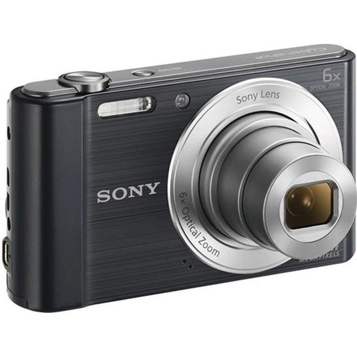 SONY DSC-W810 Noir - CCD 20 MP Zoom 6x Appareil photo numérique Compact