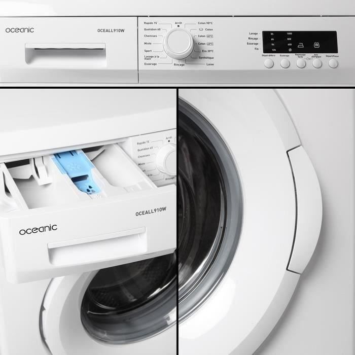  LL910W - Lave-linge frontal - 9kg - 1000 tours3