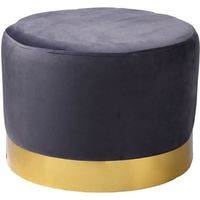 POUF - POIRE THE HOME DECO FACTORY Pouf Velours base métal Ø50x POUF - POIRE THE HOME DECO FACTORY Pouf Velours base métal Ø50x