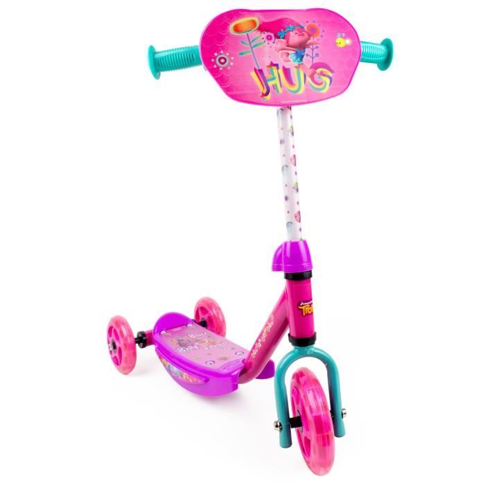 TROLLS Trottinette 3 Roues pour Enfant Darpeje d'arpeje