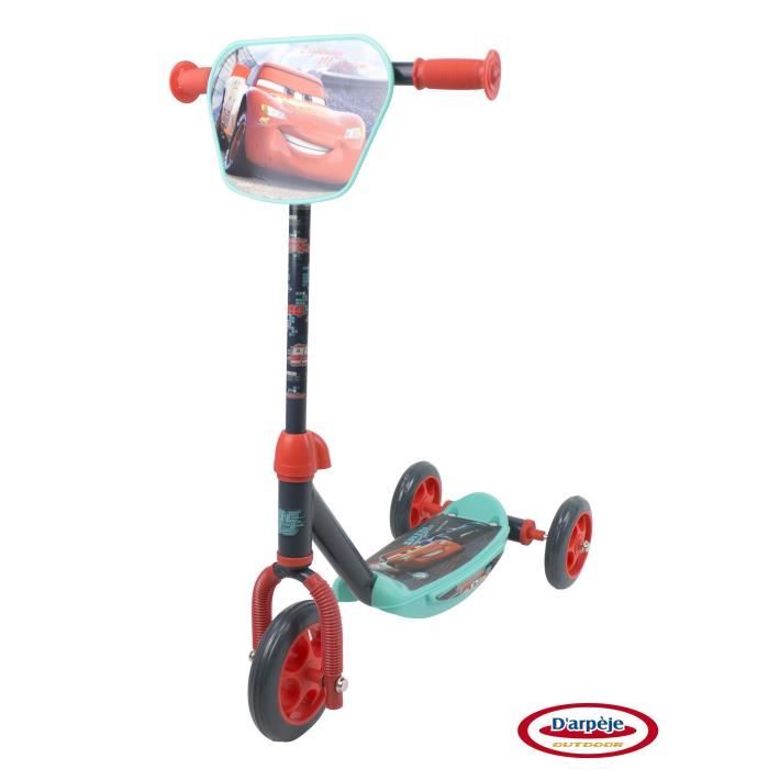 CARS Trottinette 3 roues Bleu et rouge