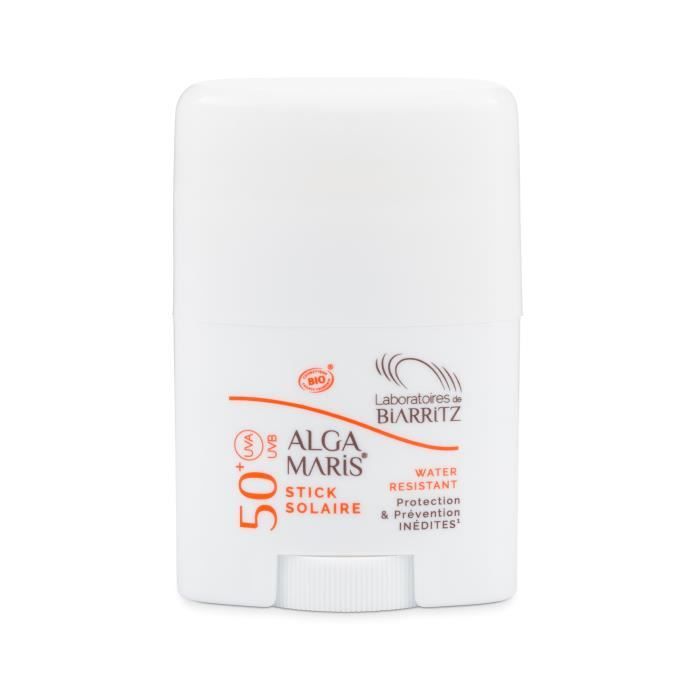 LES LABORATOIRES DE BIARRITZ Stick solaire Alga Maris SPF50+ Bio - 25g