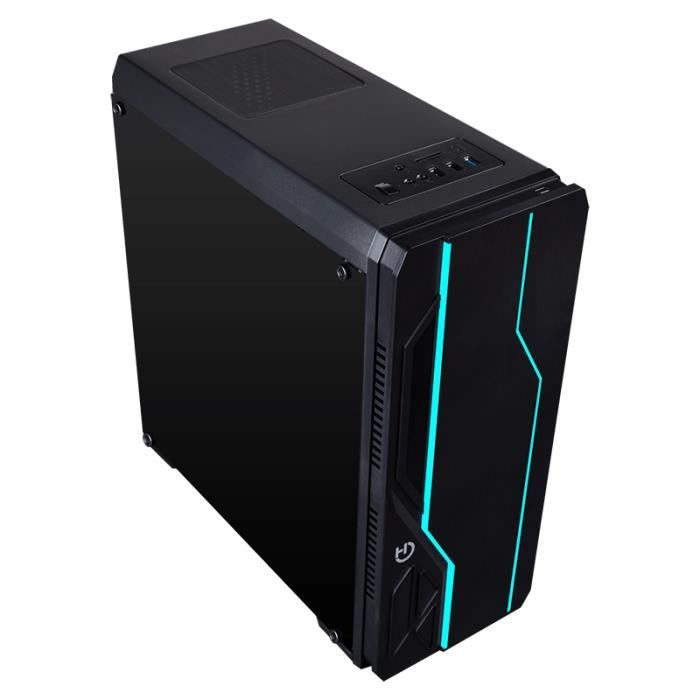 Hiditec V10 RGB, Tour, PC, Synthétique ABS,3