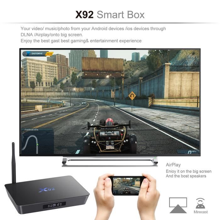 3GB+32GB X92 Amlogic S912 Android 6.0 TV Box Octa3