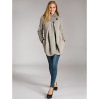 VESTE Veste cape en laine marron claire pour femme Taill VESTE Veste cape en laine marron claire pour femme Taill