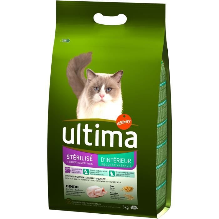 ULTIMA STERILISE INTERIEUR - Croquettes - Pour chien - 3KG