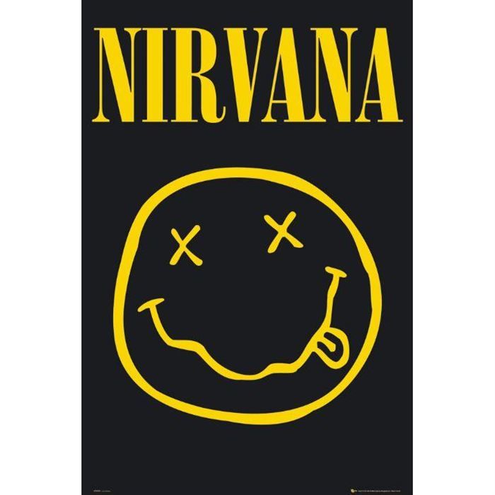 Poster Nirvana logo (Maxi 61 x 91.5cm) - Achat / Vente affiche - poster - Cdiscount