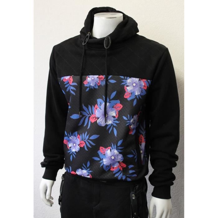 Sweat Cabaneli A Fleur Noir - Achat / Vente pull - Soldes ...