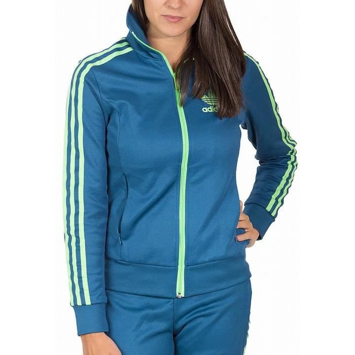 pull adidas bleu femme
