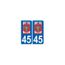 45 Chatillon Coligny Logo Ville Autocollant Plaque Stickers Angles Droits Droits Achat Vente Decoration Vehicule 45 Chatillon Coligny Logo Cdiscount