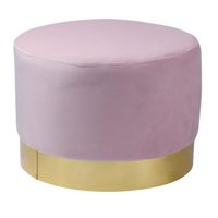 POUF - POIRE THE HOME DECO FACTORY Pouf Velours base métal Ø50x POUF - POIRE THE HOME DECO FACTORY Pouf Velours base métal Ø50x
