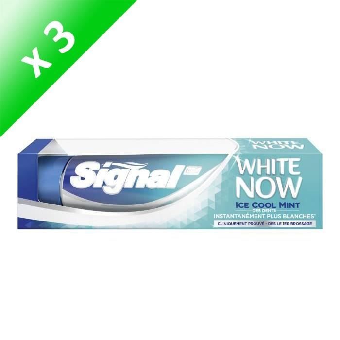 SIGNAL Lot de 3 dentifrices Ice Cool Mint - 75 ml