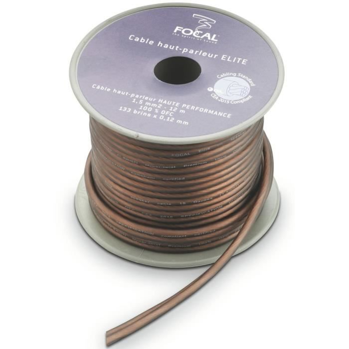 FOCAL ES15 Câble Enceinte Haute Performance de 1,5 mm² x 12 m AUT SBW