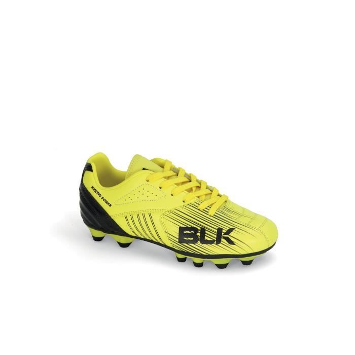 BLK Chaussures de Rugby MD Clutch Kid Jaune et noir