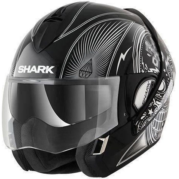 SHARK Casque Modulable Evoline Série 3 Mezcal Noir Blanc