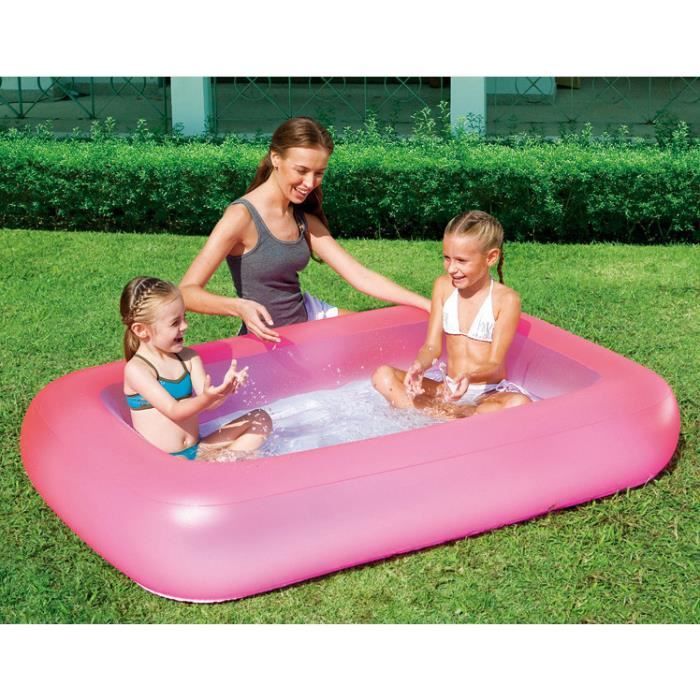 Piscine Rectangulaire Gonflable Enfant Bébé Piscine Sur Le Sol