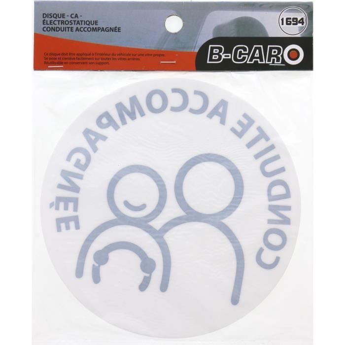 Disque conduite accompagnée électrostatique : … - Achat / Vente adhésif ...