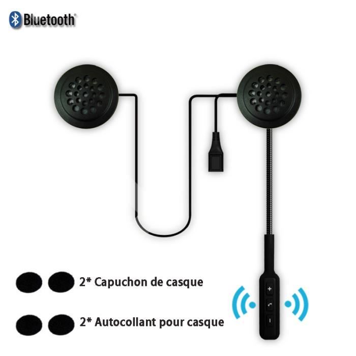 Stéréo Casque Bluetooth écouteur Pour Casque Moto Microphone Intégré