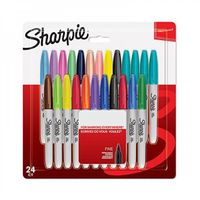 Boîte de classement SHARPIE Lot de 24 marqueurs permanents - Pointe fi Boîte de classement SHARPIE Lot de 24 marqueurs permanents - Pointe fi