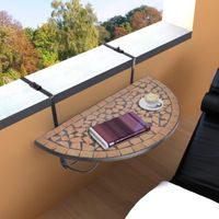 TABLE DE JARDIN Tables d'exterieur Table de balcon suspendue Demi- TABLE DE JARDIN Tables d'exterieur Table de balcon suspendue Demi-