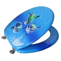 ABATTANT WC FRANDIS Abattant WC décoratif Dauphins ABATTANT WC FRANDIS Abattant WC décoratif Dauphins