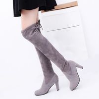 BOTTE 35-39 Femmes stretch Faux Slim Bottes Élevé Plus C BOTTE 35-39 Femmes stretch Faux Slim Bottes Élevé Plus C