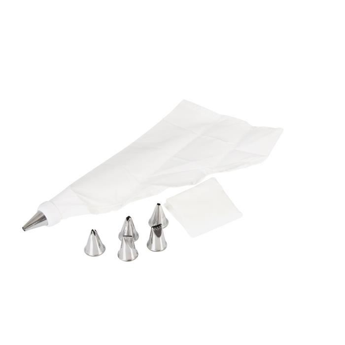 EQUINOX Lot de 2 poches à douilles + 6 douilles gris