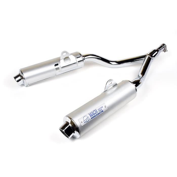 MACH Echappement Homologué Chromé embout Aluminium Yamaha TDM 850