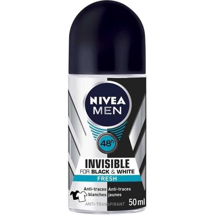 NIVEA Déodorant Bille invisible for Black&White Fresh - 50 ml