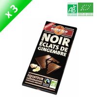 CONFISERIE DE CHOCOLAT ALTER ECO Chocolat Noir Eclats de Gingembre Bio 10 CONFISERIE DE CHOCOLAT ALTER ECO Chocolat Noir Eclats de Gingembre Bio 10