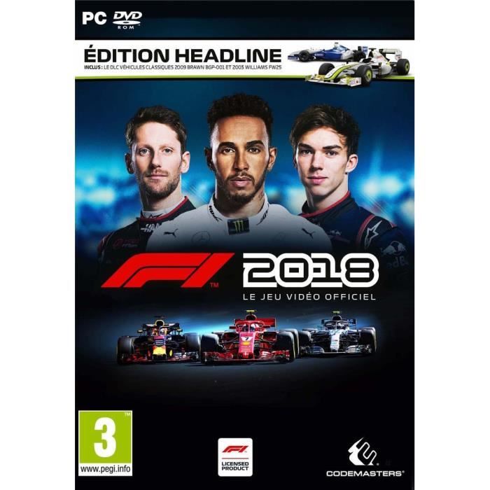 F1 2018 Headline Edition Jeu PC