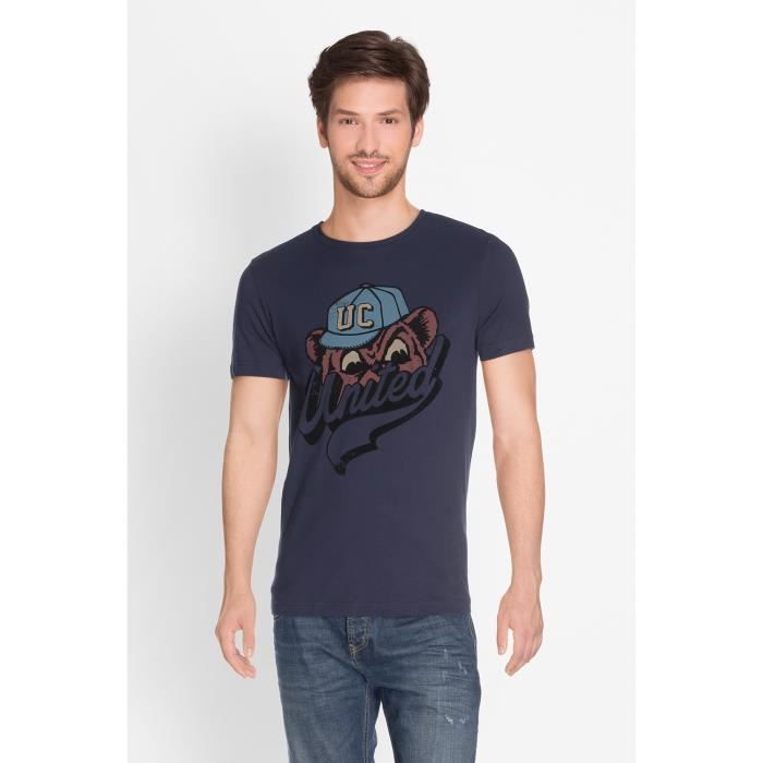 CAMPS T-shirt Manches Courtes - Homme - Bleu