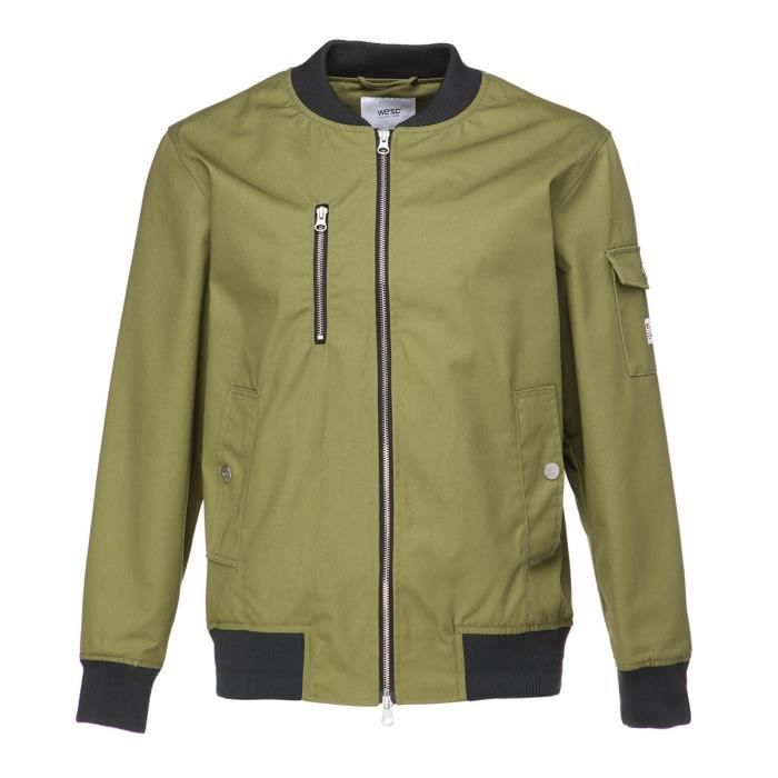 WESC Veste The Bomber - Homme - Vert olive