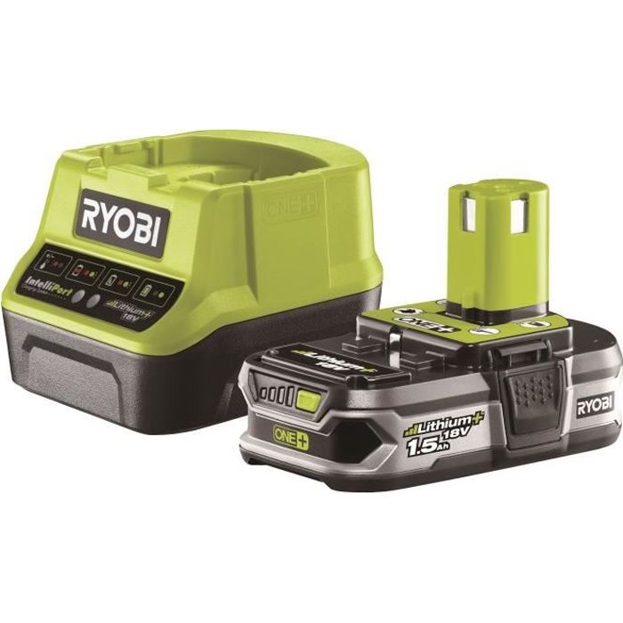 RYOBI Pack Chargeur + Batterie - 18V 1,5Ah