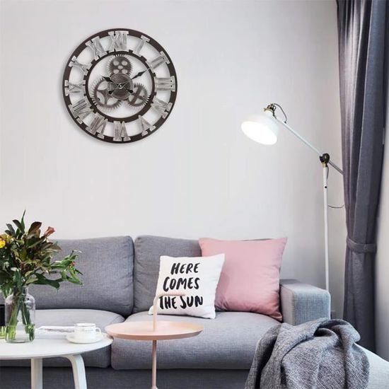 Horloge Murale Silencieuse 25 Cm - Sans Tic-tac - Parfaite Pour Salon, Cuisine Ou Bureau