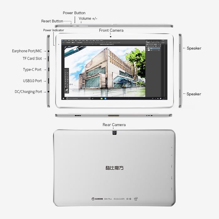 Alldocube Mix Plus 10.6”Windows 10 Intel Kabylake1