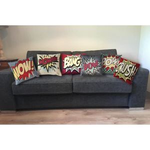 HOUSSE DE COUSSIN O'CBO Housse de coussin Vintage Kiss - 42 x 42 cm 